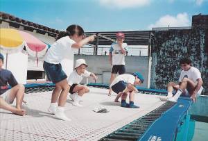 cama elastica azotea