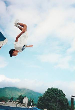 cama elastica azotea